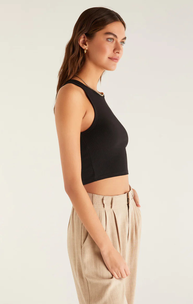 HANNAH CROPPED RIB TANK
