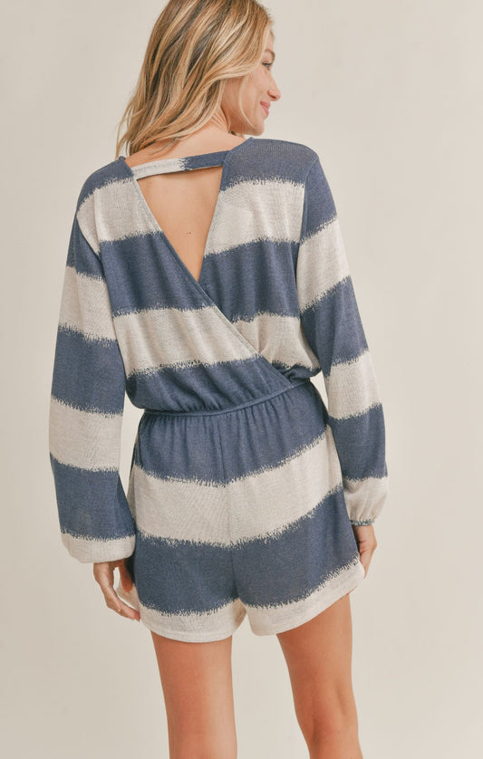 Great Escape Striped Romper