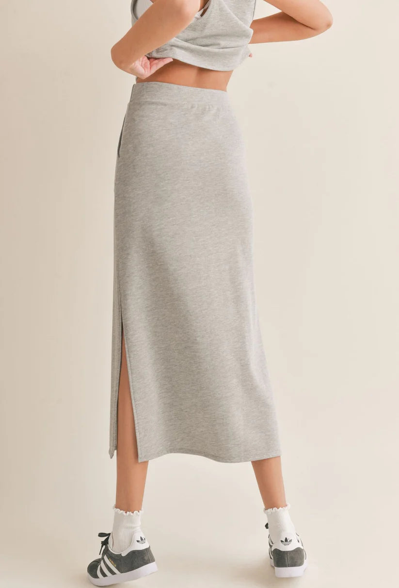 BREAK A SWEAT MAXI SKIRT