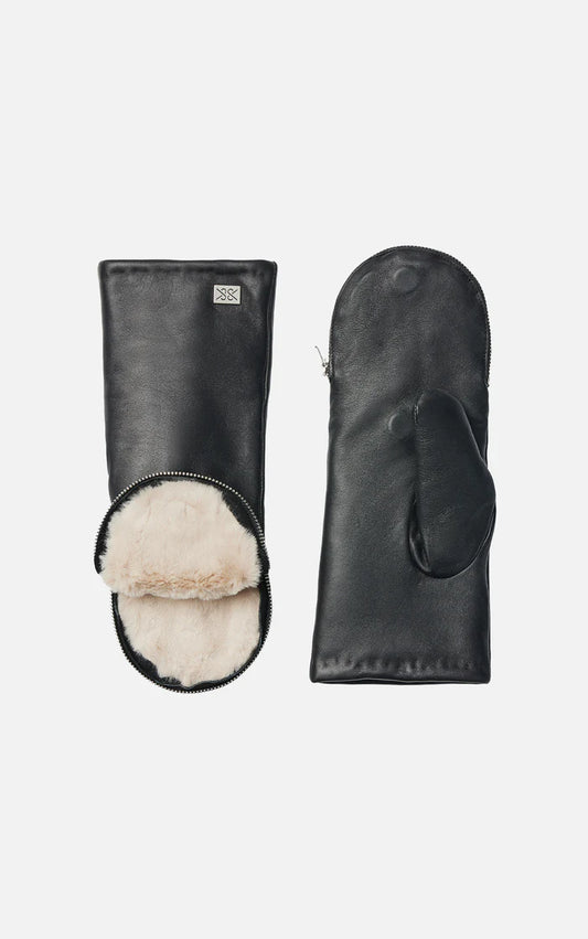 BETRICE LADIES LEATHER MITTENS