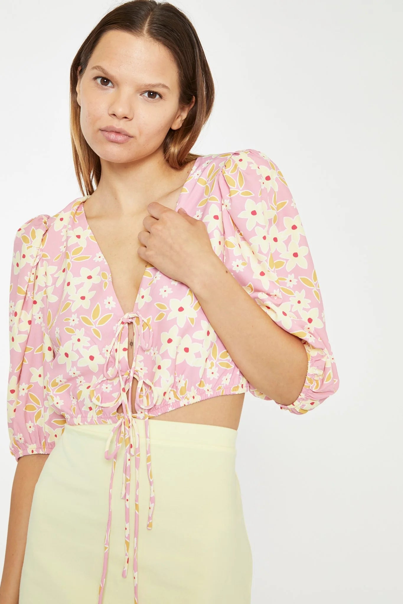 LADIES FLORAL TOP