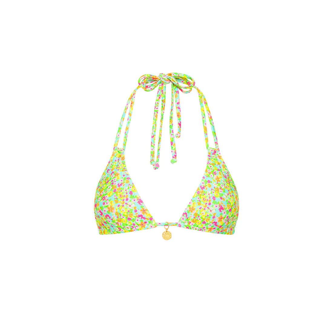 HALTER BRALETTE-WILD FLOWER