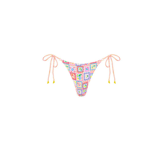 THONG TIE SIDE BIKINI BOTTOM-CITRON COAST