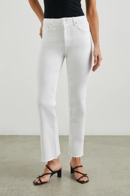 SUNSET CROP WHITE JEANS