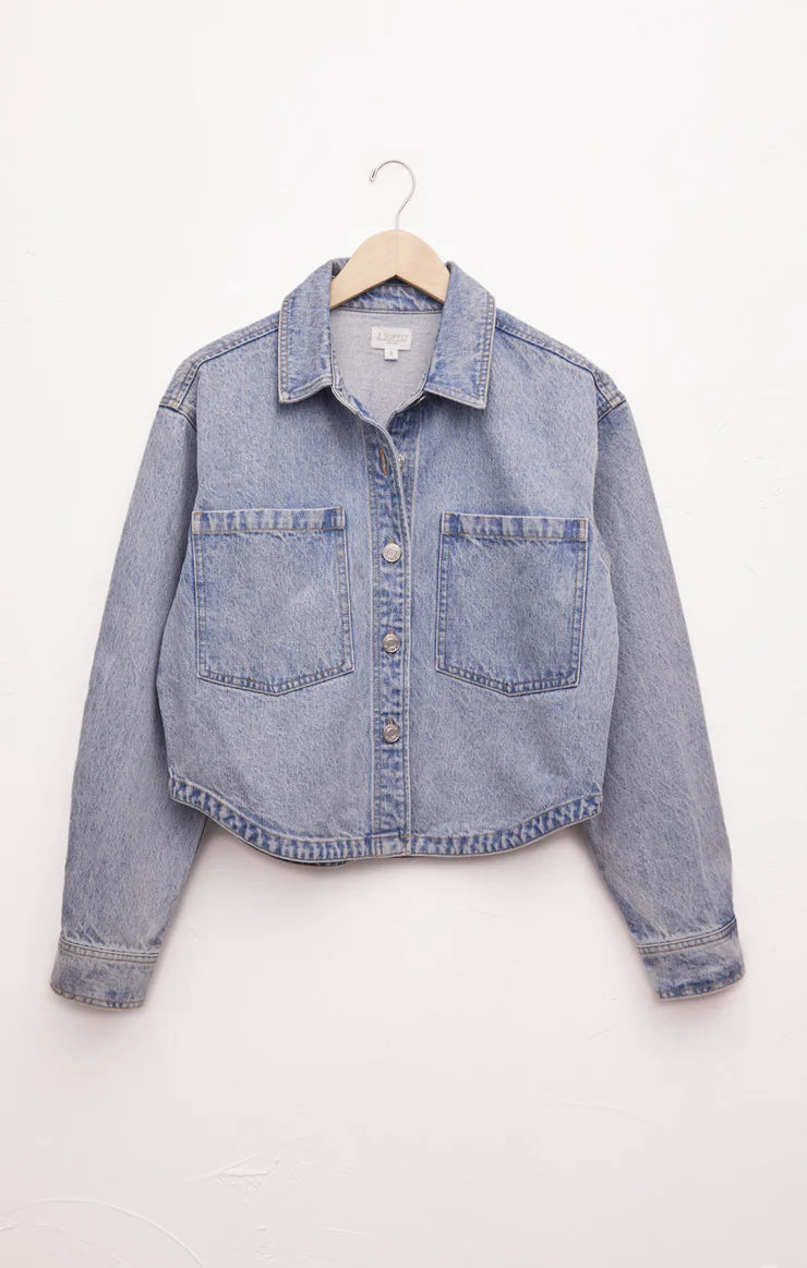 ALL DAY CROPPED DENIM JACKET