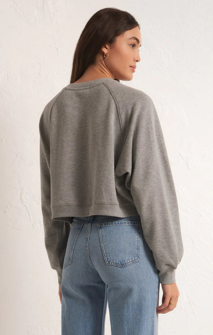 CROP OUT SWEATSHIRT