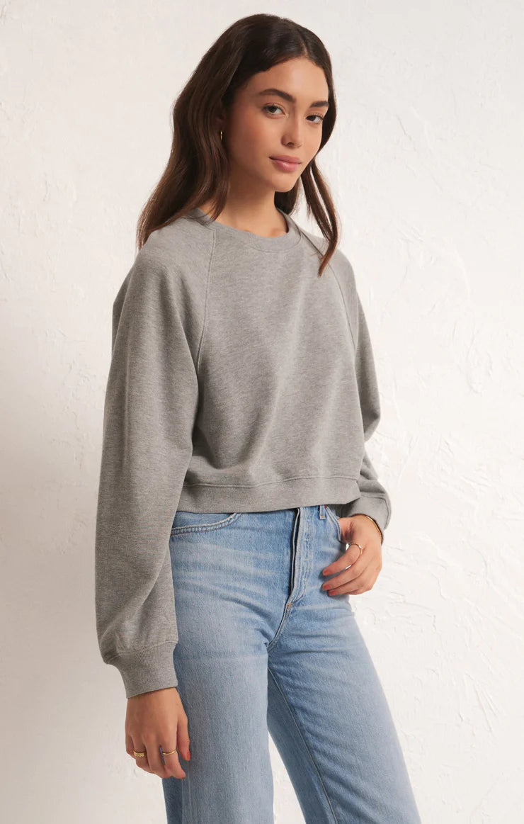 CROP OUT SWEATSHIRT