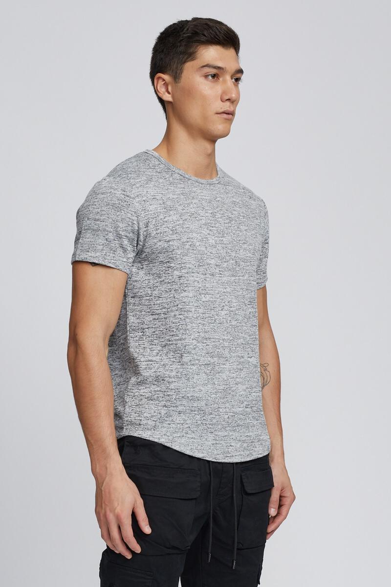 Marled Hi-Lo Scoop Tee