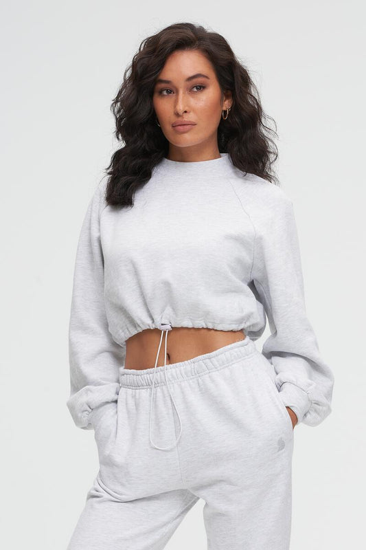 Pull Cord Mock Sweater