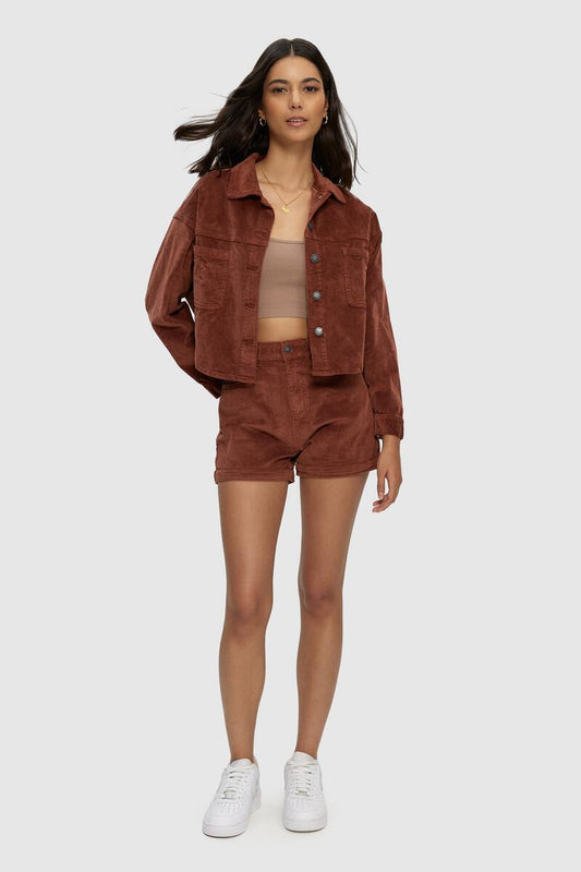 CORD CROPPED JACKET