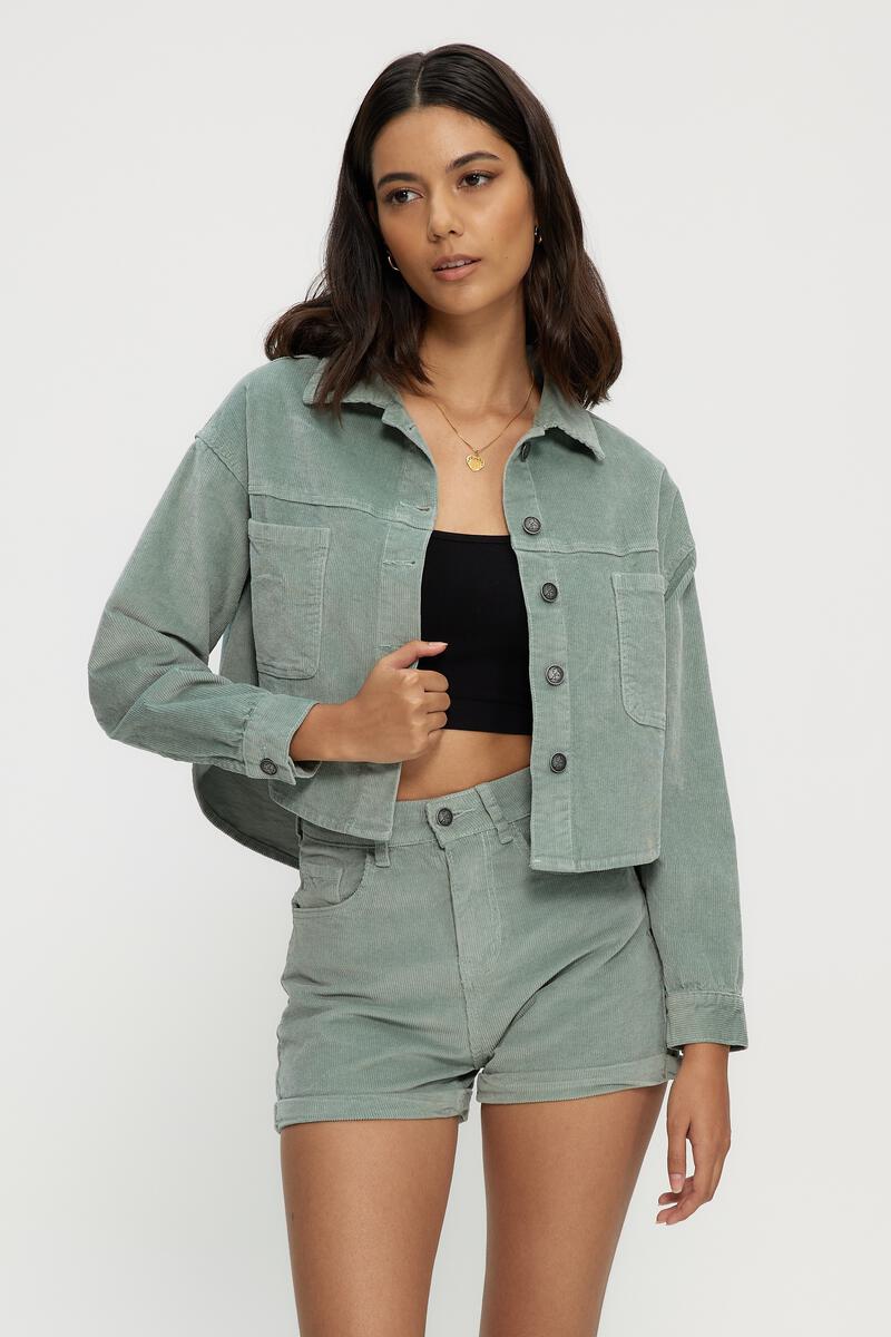 CORD CROPPED JACKET