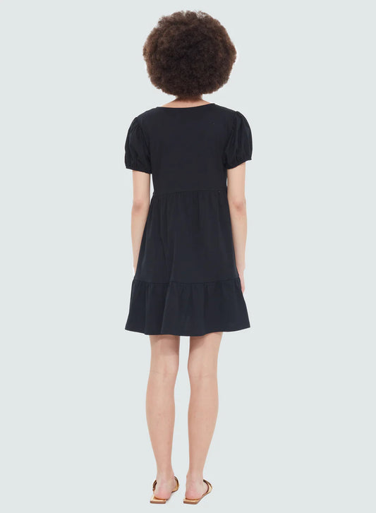 V-NECK BABYDOLL DRESS