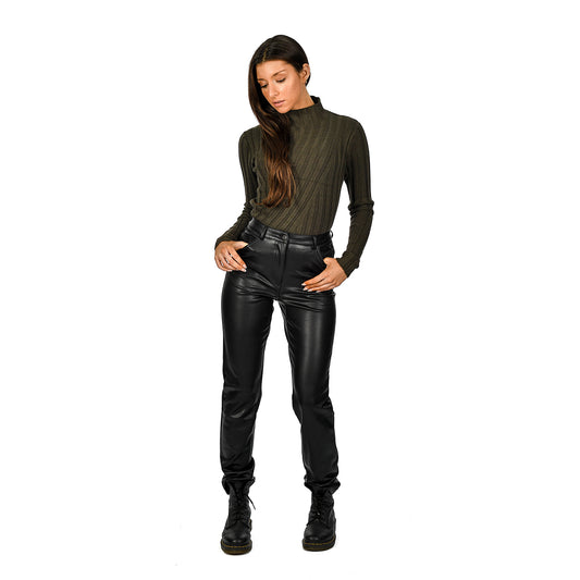 FAUX LEATHER PANT