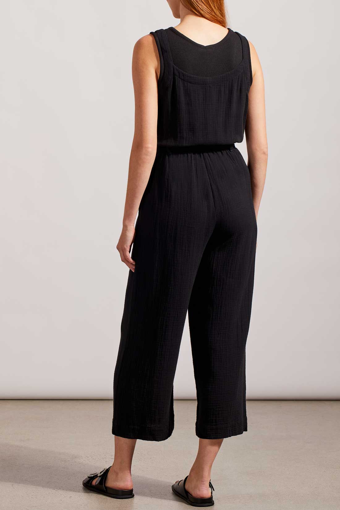 BUTTON FRONT JUMPSUIT WITH SASH