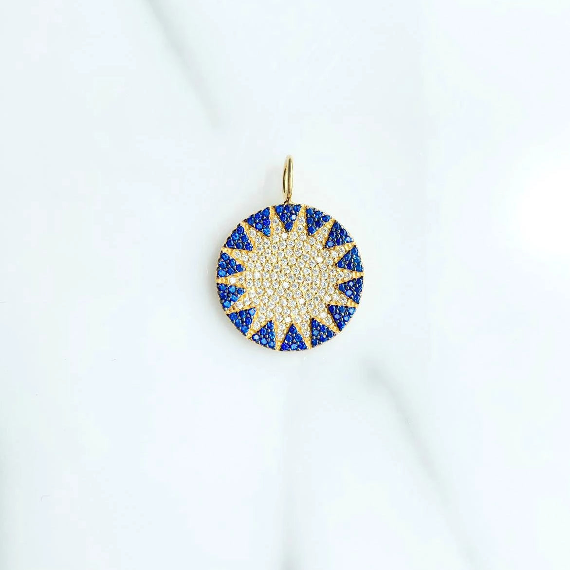 Navy Big Sun Charm