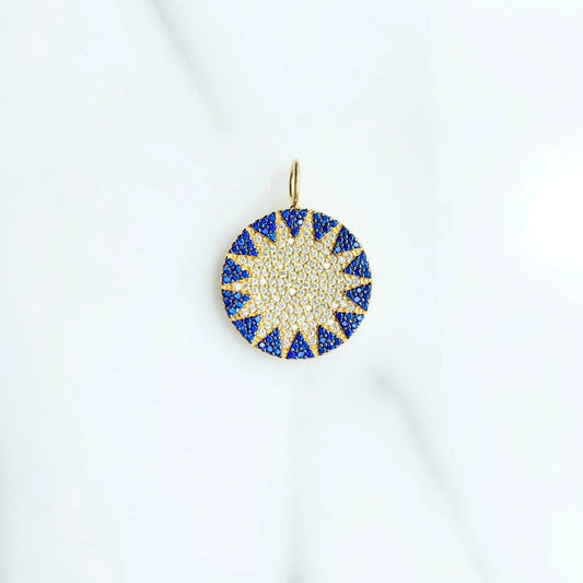 Navy Big Sun Charm