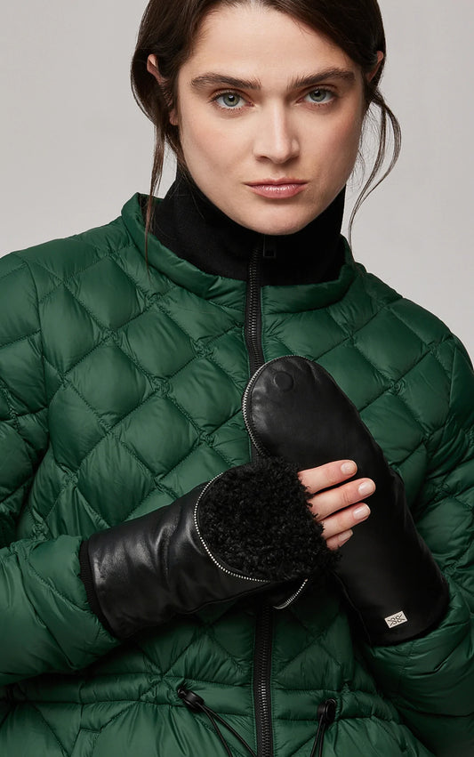 BETRICE LADIES LEATHER MITTENS