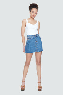 HIGH WAISTED DENIM SKIRT