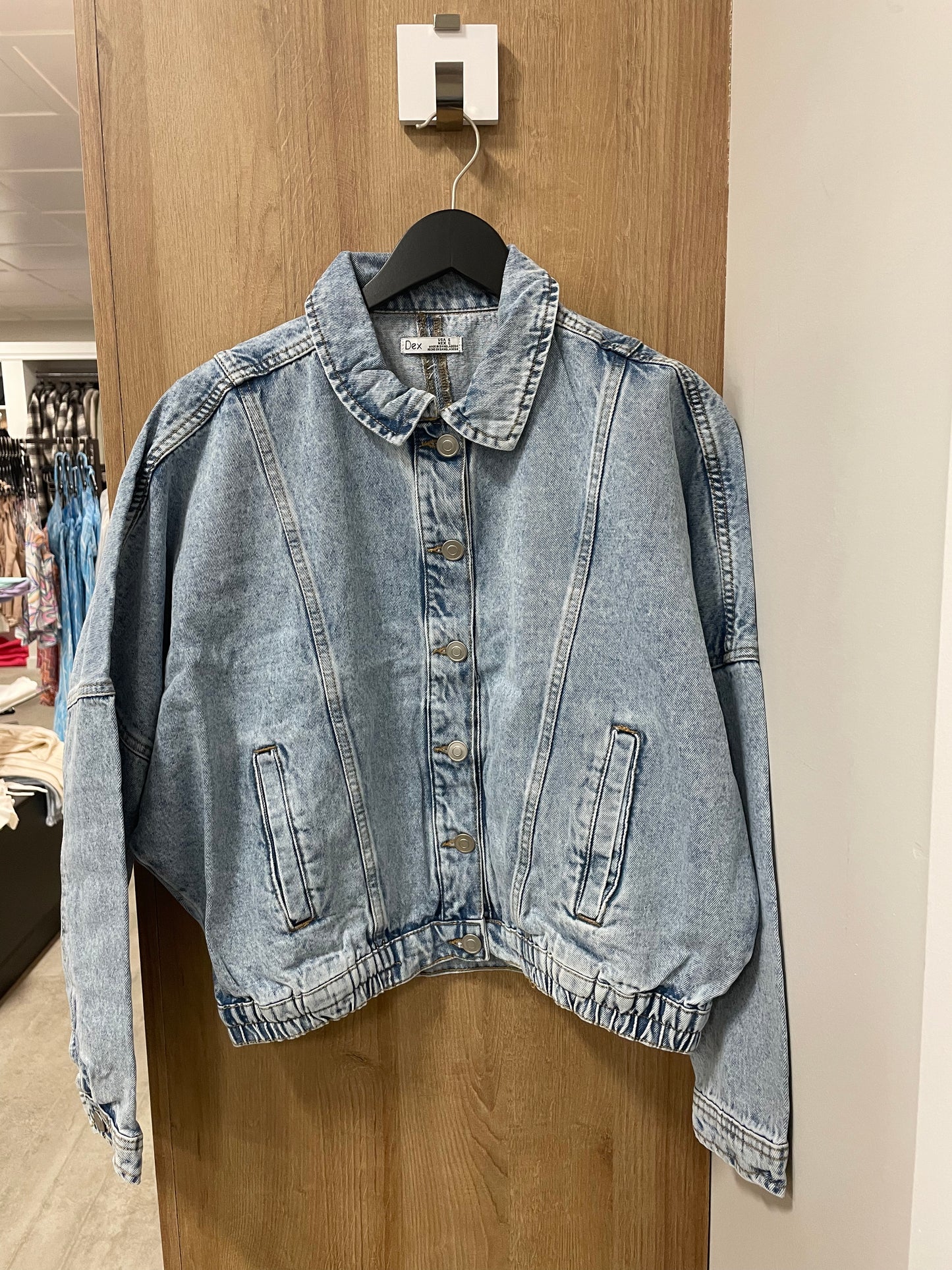 DENIM BOMBER JACKET