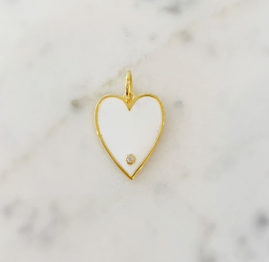 Big Enamel Heart Charm