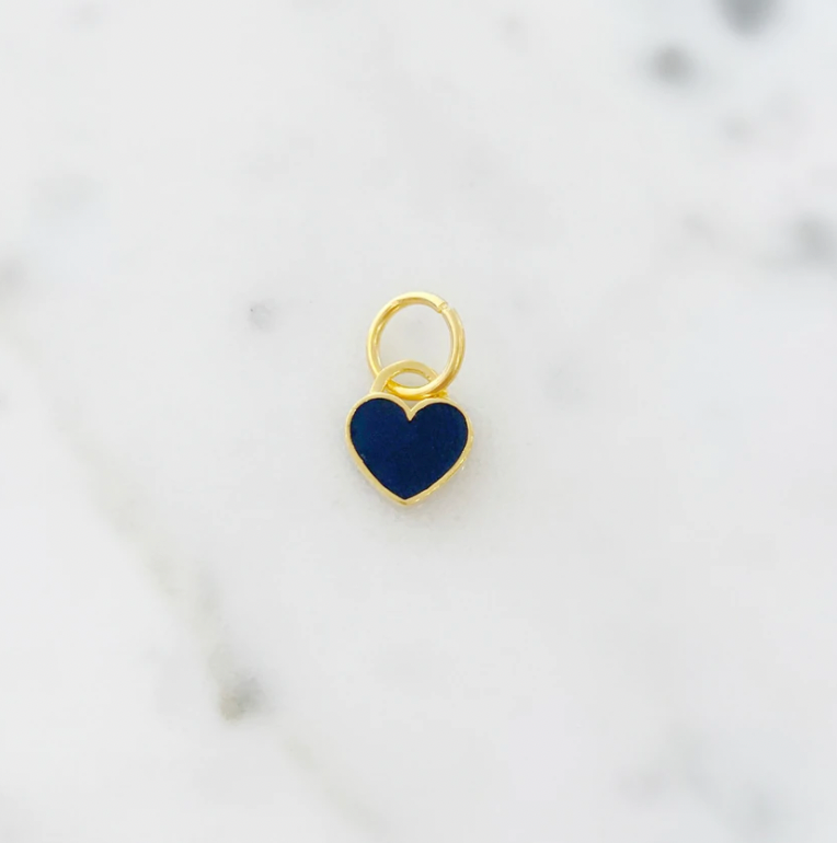 Mini Enamel Heart Charm