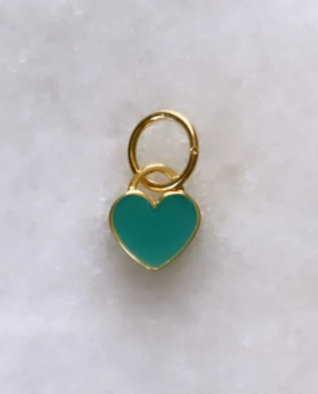 Mini Enamel Heart Charm