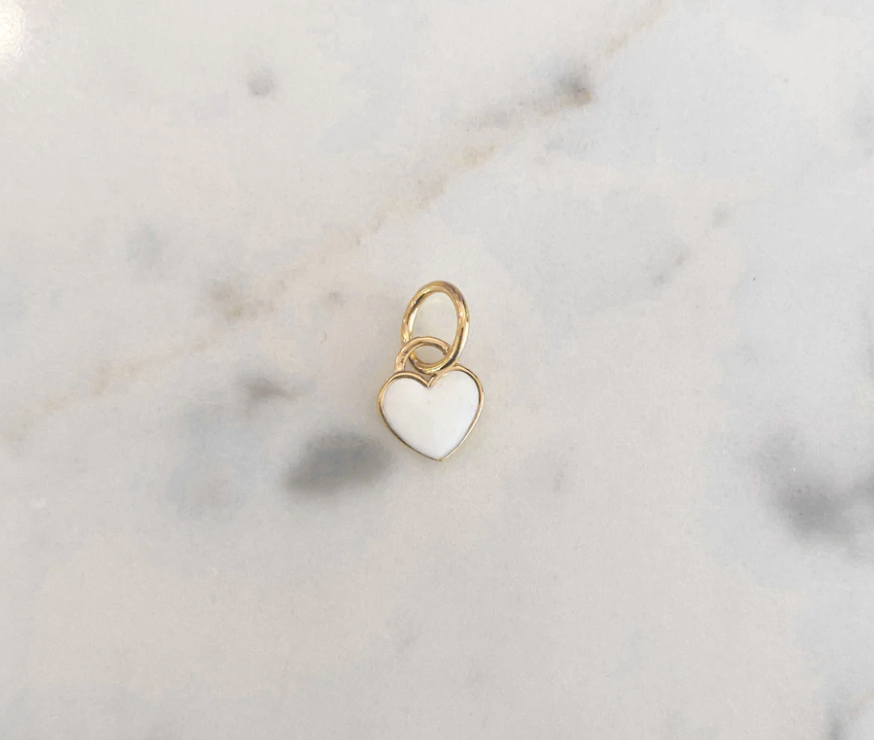 Mini Enamel Heart Charm