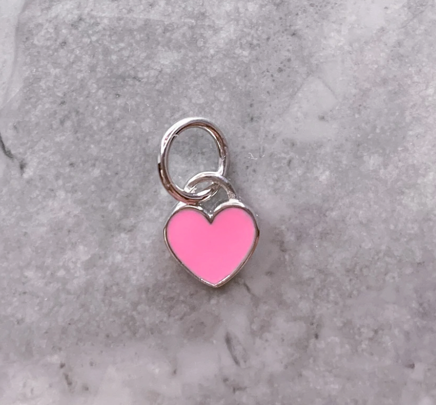 Mini Enamel Heart Charm