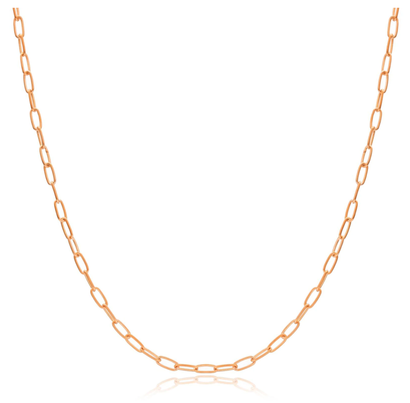 18K Yellow Gold Vermeil Long Link Chain 80cm