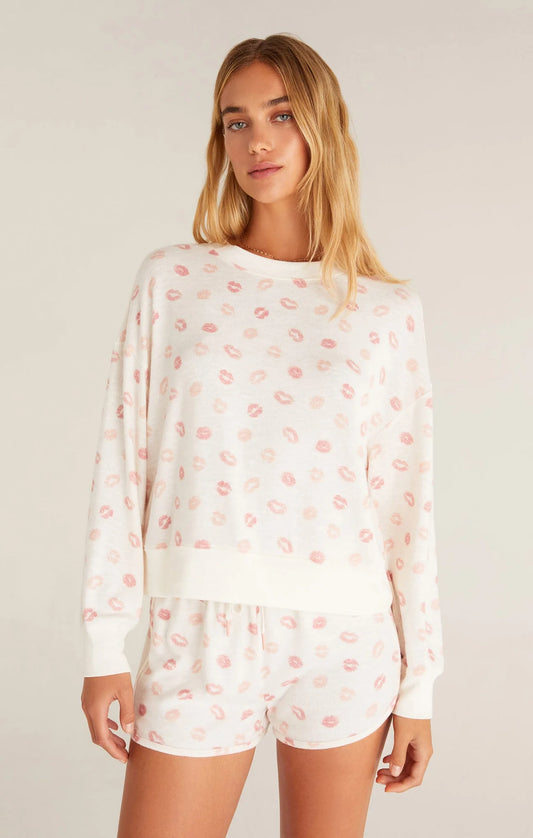 ELLE LIP LONG SLEEVE TOP