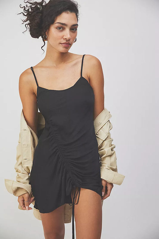 BE MY MINI SLIP DRESS