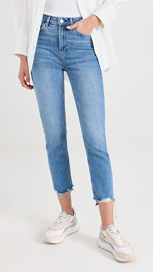 SARAH SLIM LAKEN DISTRESSED JEANS