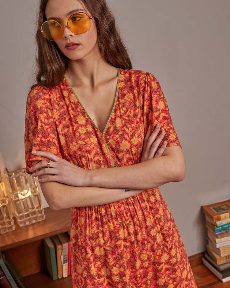 ELGA ORANGE DRESS