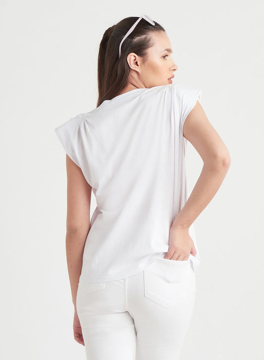 PADDED SHOULDER TEE