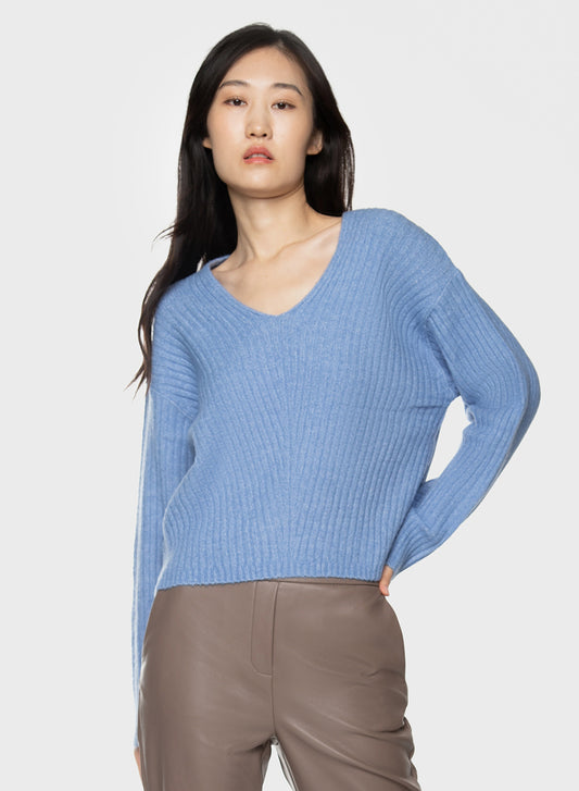 RIBBED SWEATER IRIS